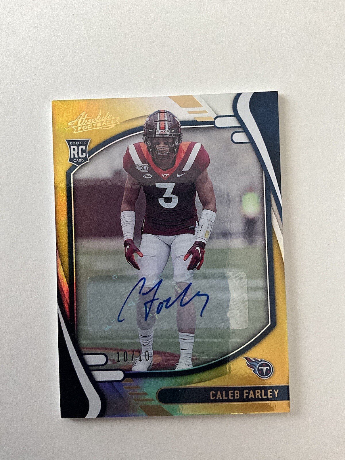Caleb Farley Panini Absolute #144 Signature