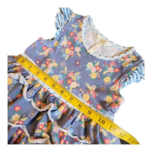 NWOT Matilda Jane Monologue Tunic Girls Make Believe Tiered Flutter Sleeve Sz 6 - Picture 7 of 10