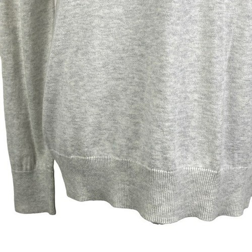 Old Navy Lightweight Long Sleeve Sweater "J" Women's Medium Light Ash Gray - Picture 5 of 8
