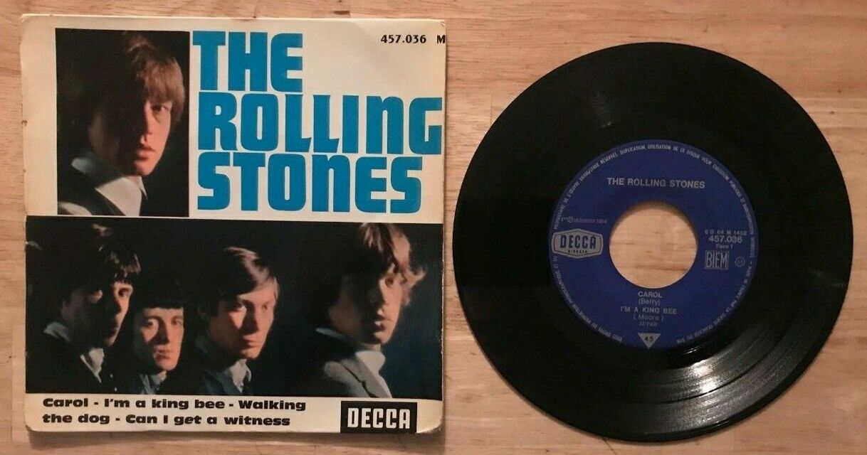 45 7" FRENCH EP THE ROLLING STONES CAROL