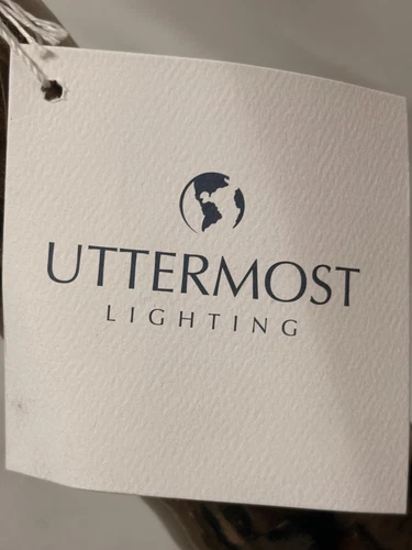 (2) Uttermost Arnav 17" x 32.25" Matte Black 1-Light Table Lamps NO SHADES 27779 - Picture 6 of 11