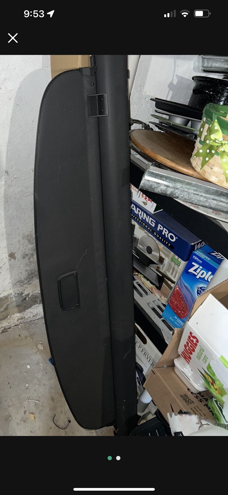 Audi Q7 2014 OEM Cargo Cover Black Great Condition eBay