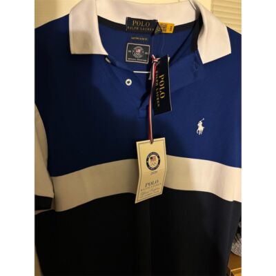 Ralph Lauren Men's M Multicolor Slim Fit Polo Team USA Olympics Shirt NWT