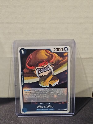 Who's.Who OP04-051 One Piece Card Game Rare Kingdoms of Intrigue Rare  English | eBay