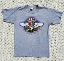 Vtg Grateful Dead 1982 Rick Griffin Smoking Skull Graphic Band Tour Shirt Medium