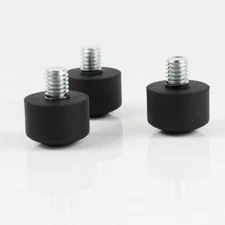 3X 3/8" Anti-slip Rubber Foot Spike fr HDV Movie Camera Gitzo Manfrotto Tripod