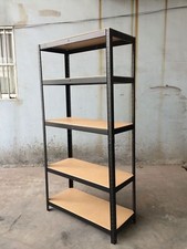 5 TIER Metal SHELVING UNIT STORAGE RACKING SHELVES GARAGE WAREHOUSE SHED 175KG