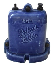 VINTAGE RARE PACKARD BELLE COBALT BLUE ELECTRIC DOOR BELL SYSTEM TRANSFORMER