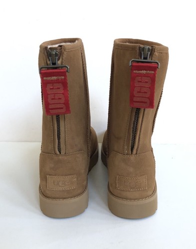 BOTAS RESISTENTES AL AGUA UGG CLÁSICO LOGOTIPO CORTO CON CREMALLERA CASTAÑO EE. 9 EU 40 / REINO UNIDO 7 | eBay