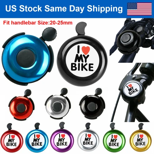 Aluminum Bike Bell Ring Classic Bicycle Bell Handlebar Horn Alarm Ring For Adult - Picture 1 of 27