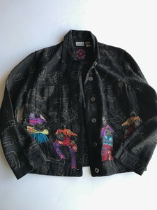 chicos black denim jacket