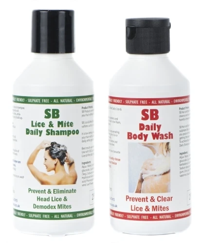 SB Shampoo & Body Wash 250ml Prevent & Clear Lice & Mites