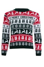 New Kids Childrens Boys Girls Xmas Christmas Winter Jumper Sweater Knitted Retro
