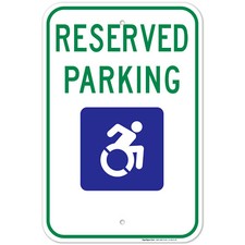 New York Handicap Parking Sign, Reserved Parking New Icon,