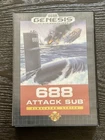 688 Attack Sub - Sega Genesis Game and Case Manual