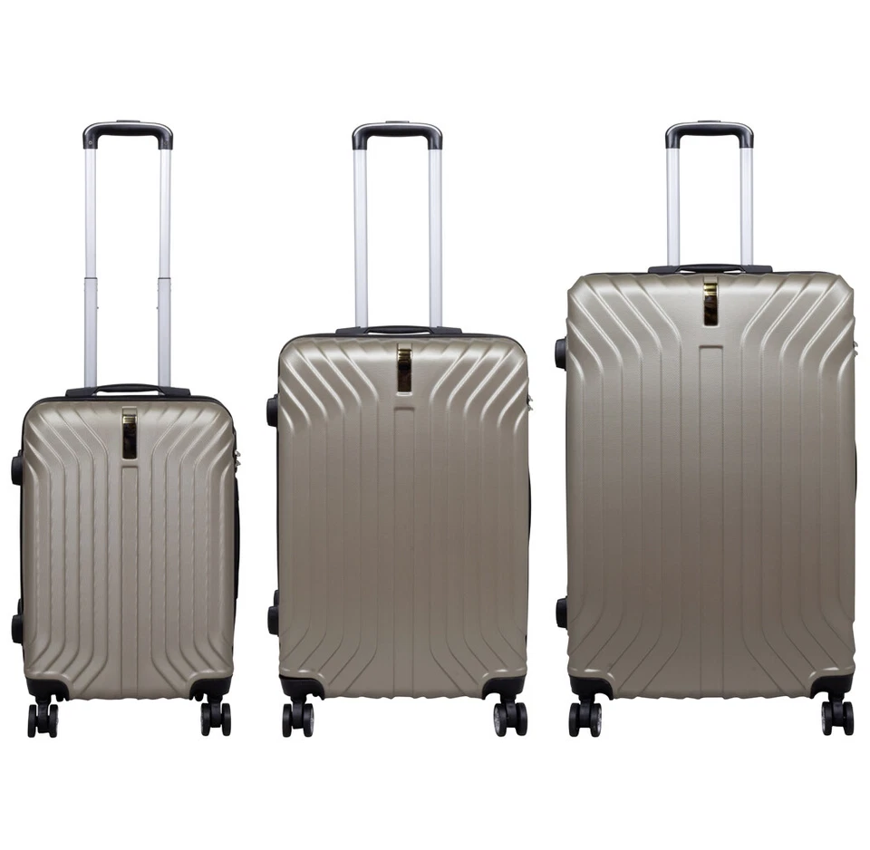 Hartschalen-Trolley Reisekoffer Flugzeugkoffer Kabinentrolley aus robustem ABS - Bild 4 von 4