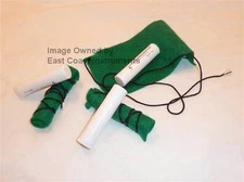 3 Lot Green Clarinet Cleaning bore Felt Swabs cloth cord,weight + 3 cork grease