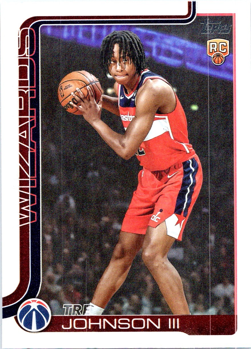 2025-26 Topps #206 Tre Johnson III Holo Foil