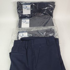 X4 Lot French Toast RELAXED Fit Twill Navy Blue School Uniform Pants Sz 12 Husky