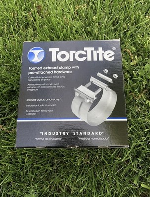TorcTite 4''  flat band clamp performed stainless exhaust step lap joint 33224