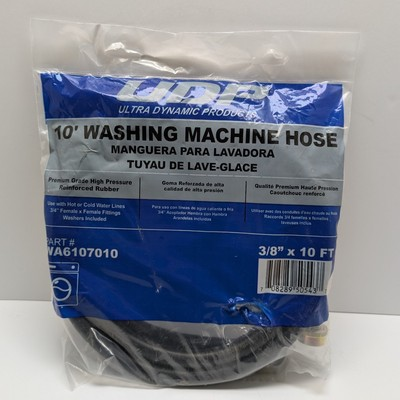 #ad Ultra Dynamic Products Rubber Washing Machine Hose 3 8 in. Dia. x 10 ft. L $28.50