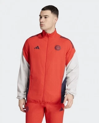 Bayern Munchen Adidas Veste de survêtement Presentation Rouge 2026 - Photo 1/4