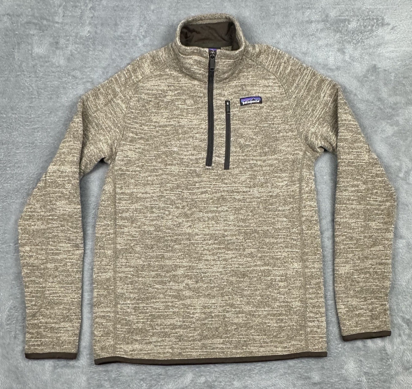 Patagonia Better Sweater Mens Small Brown Fleece 25522 1/4 Zip Pullover Outdoor