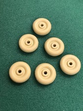 6 old look White Rubber TIRES 7/8" ARCADE HUBLEY Kenton Dent Cast Iron Toy