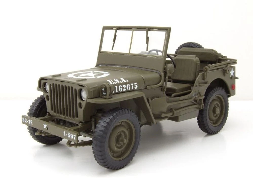 JEEP WILLYS SOLIDO Avec Sa Remorque Et Sa Boîte D'origine. EUR 15,00