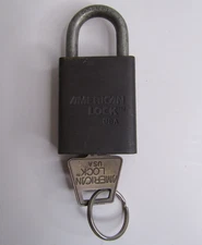 Vintage American Lock Company Series 40 Padlock with Original Key