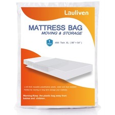 4 Mil Mattress Bag for Moving and Storage TwinXL Plastic Heavy Duty Bags