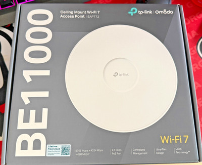 TP-Link EAP772 | BE11000 Omada Wireless Tri-Band Wi-Fi 7 Access Point NIB