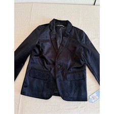 Cat Jack Velvet Blazer Kids Size 5 Black New NWT Formal Single Button Jacket