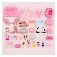 33 piezas LPS Accesorios Para Pequeña Mascota Juguete Falda Cuello Sofá Zapatos Niño Regalo Lindo