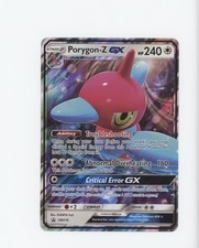 Porygon-Z GX Pokemon oversize Sole e Luna stella nera promo #SM216