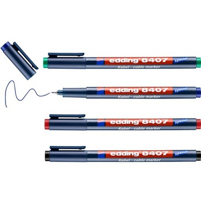 8407 KabelmarkerSet  4 Stifte  dünne Rundspitze 0,3 mm  zum präzisen Beschrif...