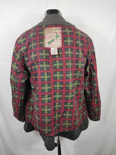 RARO Barbour Backhouse nero C42/107 cm Riding Black Wax Jacket Size Large - Foto 7 di 8