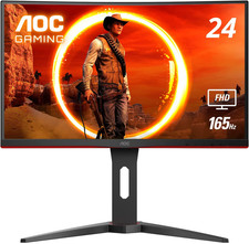 C24G1A 24" Curved Frameless Gaming Monitor, FHD 1920X1080, 1500R, VA, 1Ms MPRT,