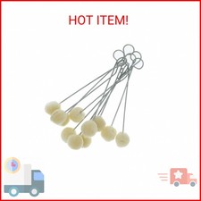 50 Pieces Wool Daubers Ball Brush Leather Dye Dauber Dyeing Applicator with Meta