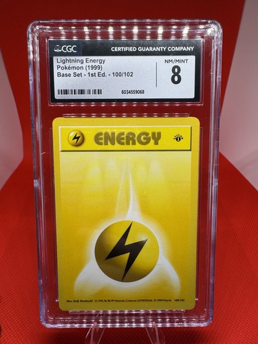 Lightning Energy (1st Edition) graded CGC 8 for sale on eBay