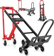 1000Lbs Stair Climbing Cart 4-in-1  Heavy Duty Folding Hand Truck Dolly w/Wheels