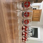 VINTAGE RARE USA NASCAR COCA COLA GLASS Pit Bears 16 oz Indiana Glass set of 6