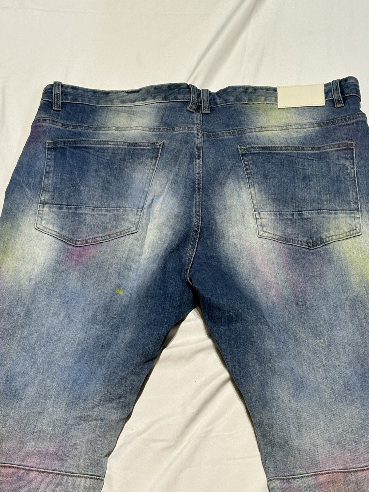 Kloud9 Distressed Patch & Paint Splattered Jeans … - image 4