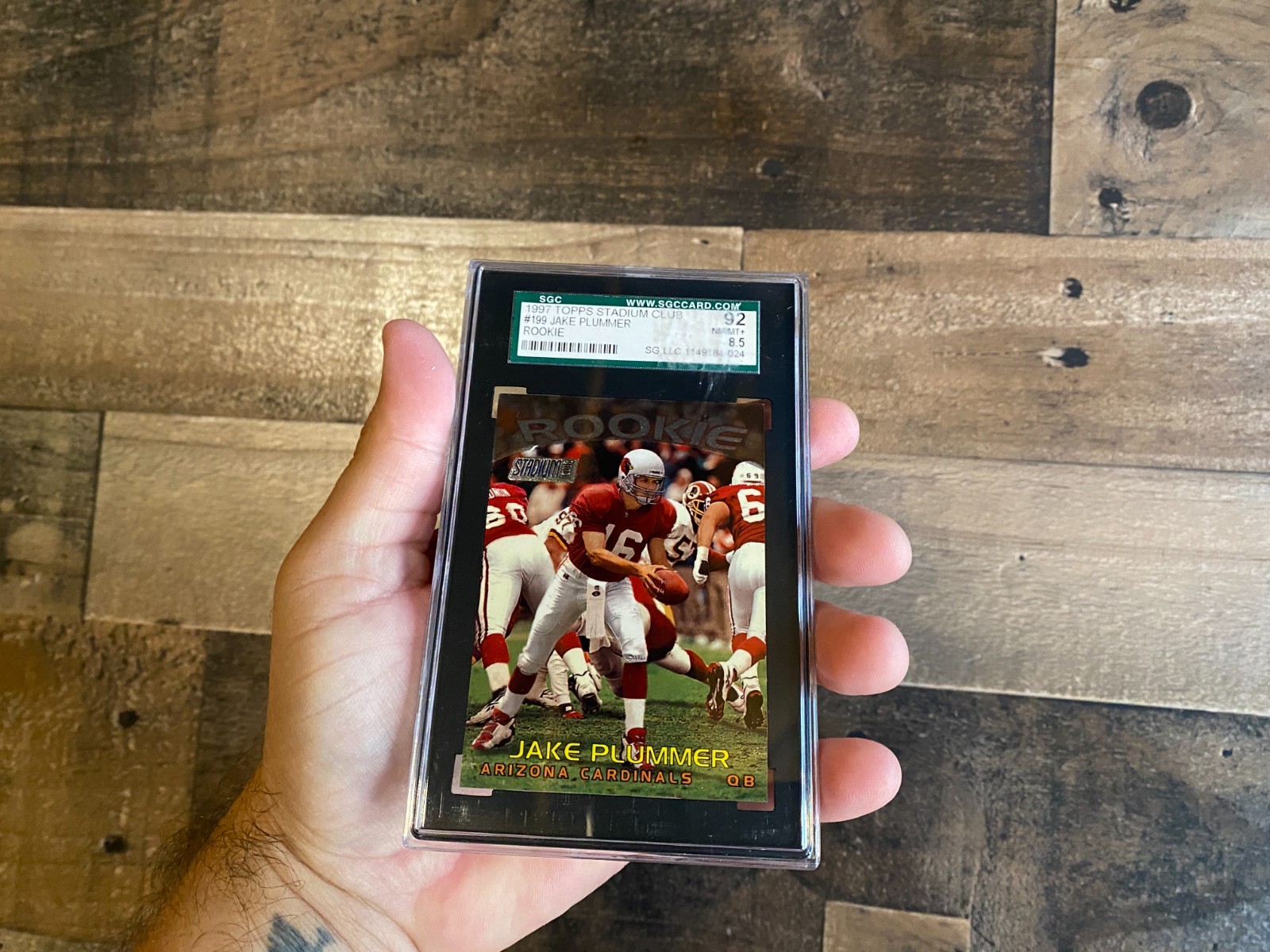 Jake Plummer Topps Stadium Club Rookie Card VTG 1997 NFL 8.5 NM MT+ 199 Graded