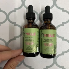 MIELLE Organics Rosemary Mint Scalp & Hair Strengthening Oil w/ Biotin 2oz (2PK)