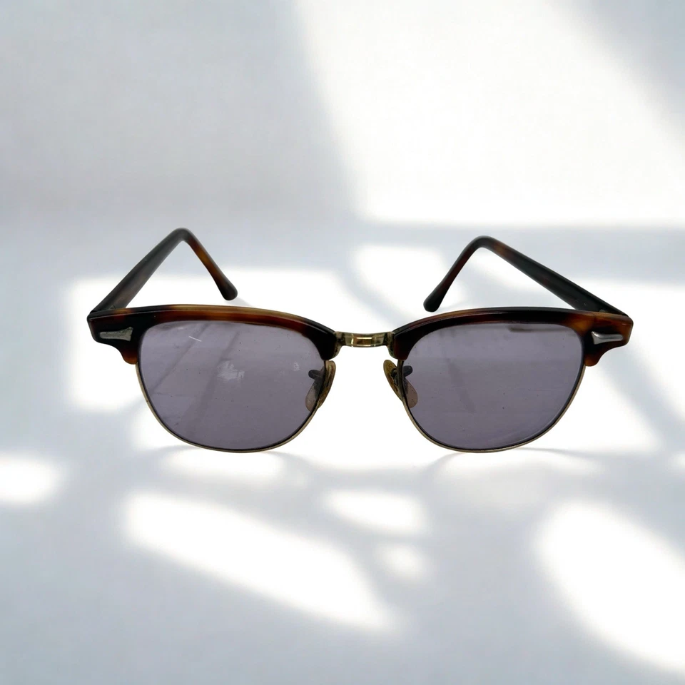 Gafas de sol vintage Art Craft Rochester EE. UU. 145 The Clubman Tortoise 48-20 Foto 2 de 4