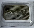 Silver Towne 1 oz .999 Fine Silver Bar Sealed in Plastic Protective Case Vintage