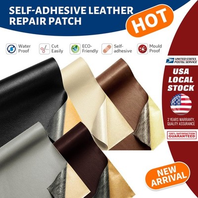 Self-adhesive Leather Repair Patch Diy PU Leather Patch Sticky for Sofa Car Seat
