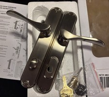 Pella Active Handle Right Hand Hinged Door w/ Key Lock - Satin NickelPewter