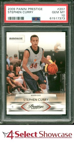 2009 PANINI PRESTIGE #207 STEPHEN CURRY RC WARRIORS PSA 10